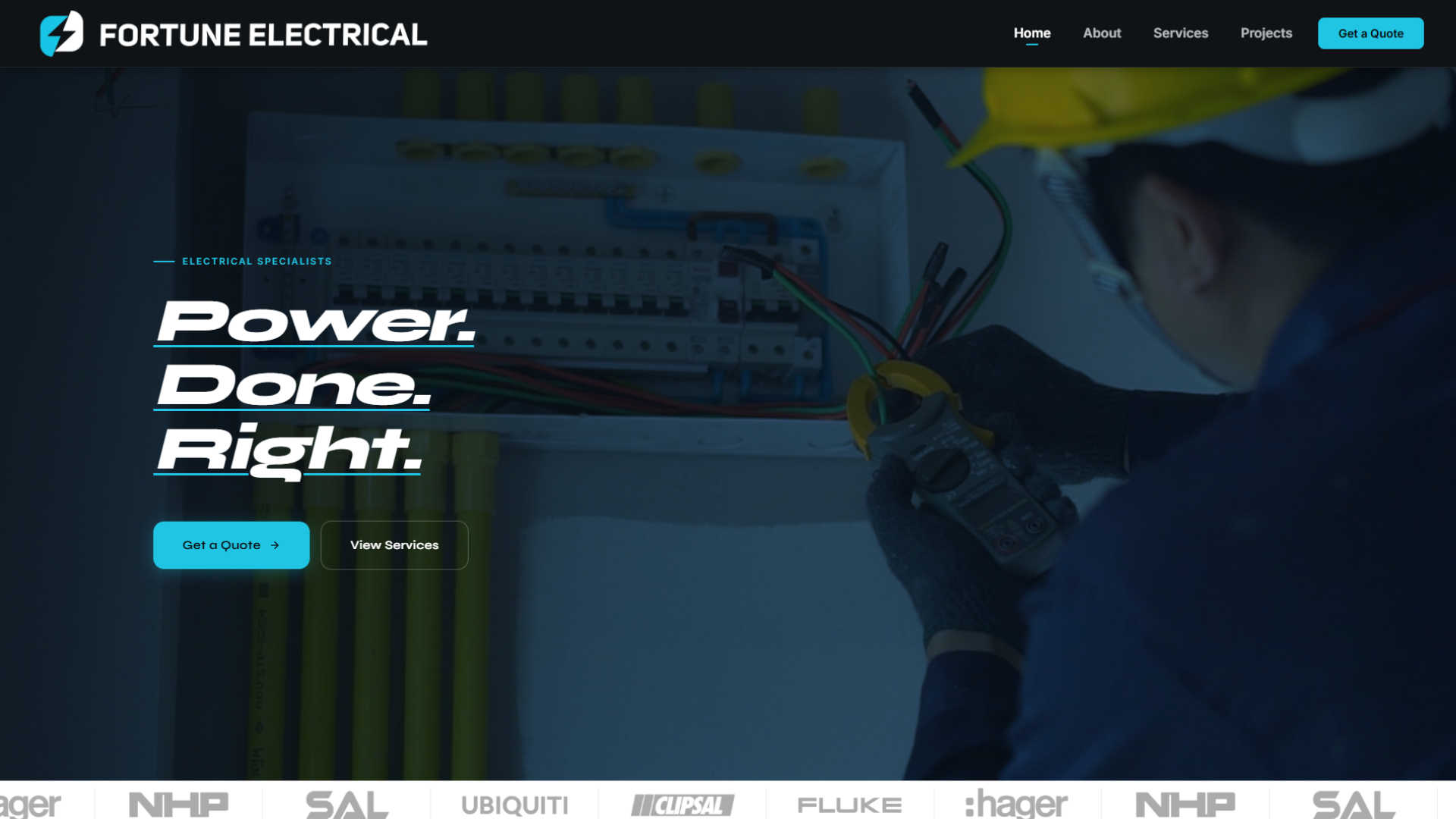 Fortune Electrical website preview